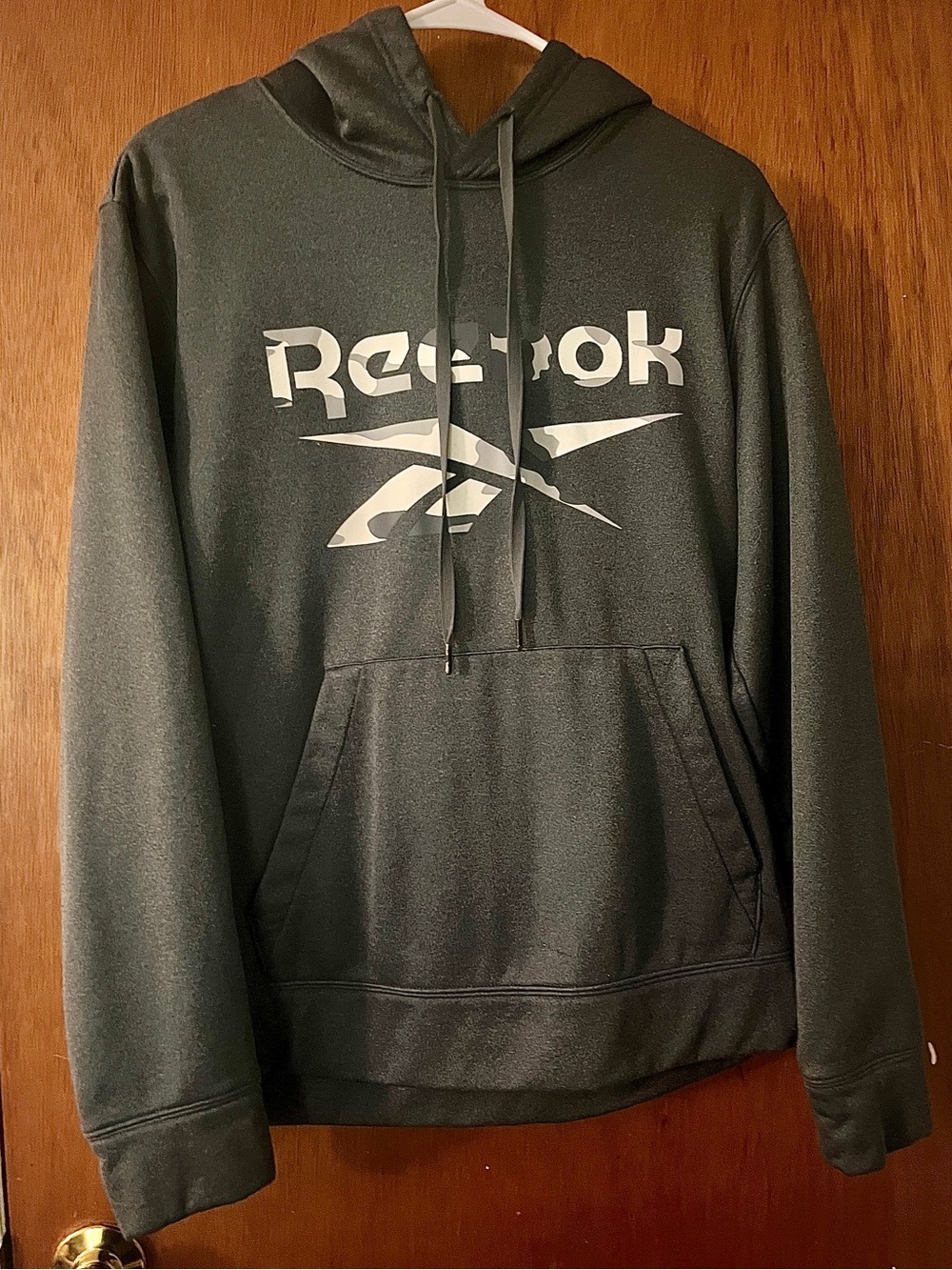 Men’s Reebok Dark Gray Hoodie - M